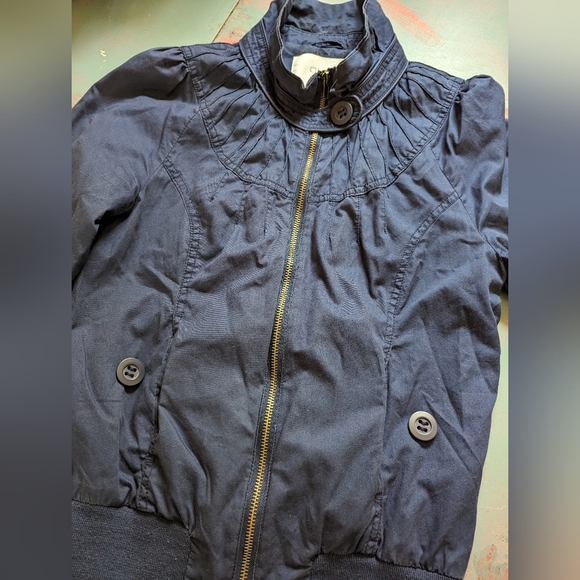 💙 ONLY 💙 Blue Bomber Jacket - Picture 2 of 8